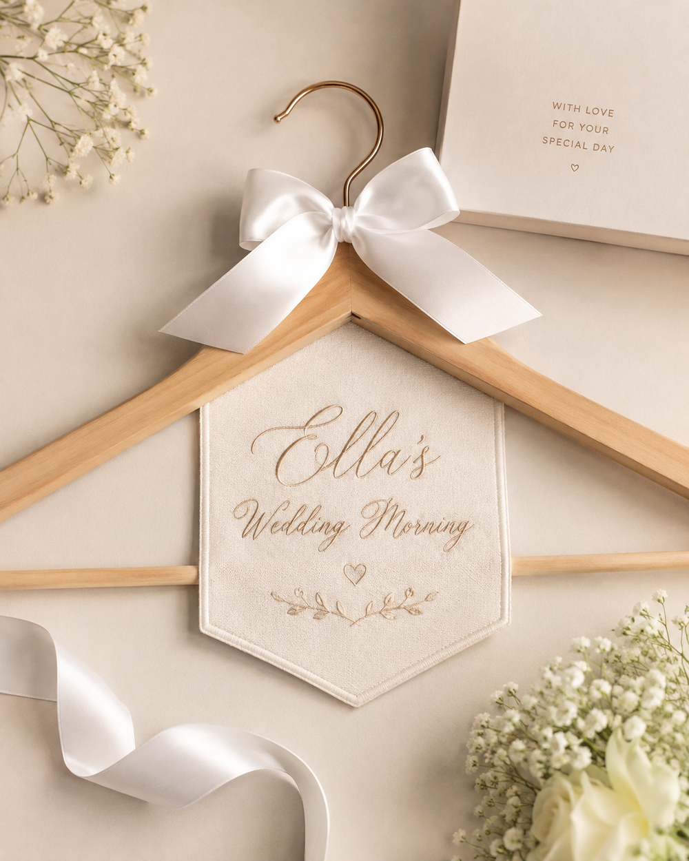 Personalised Wedding Dress Hanger