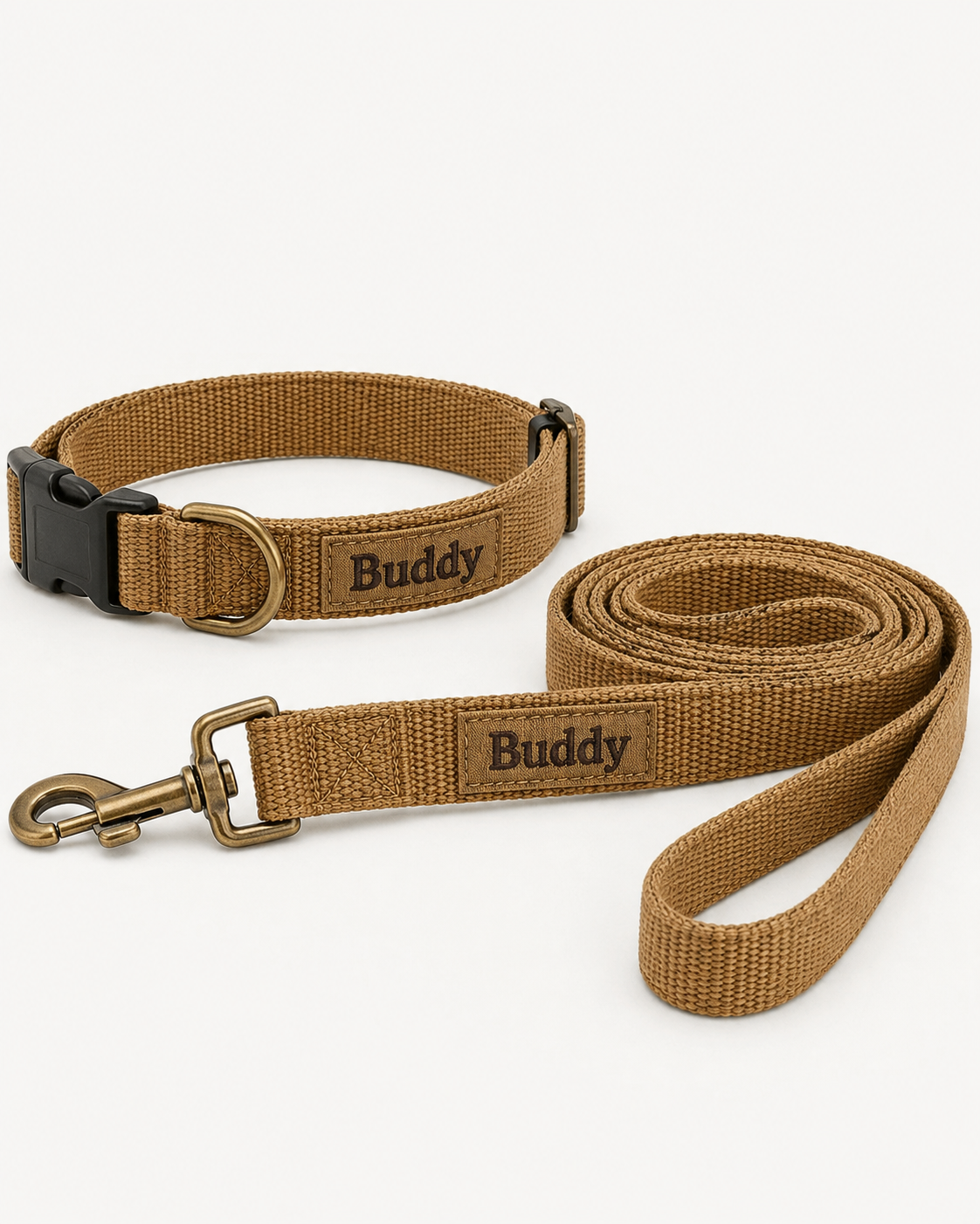 Personalised Dog Collar & Lead Set